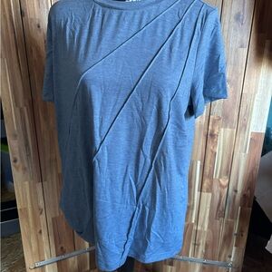 Elegant Blue Short Sleeve Women's Tee